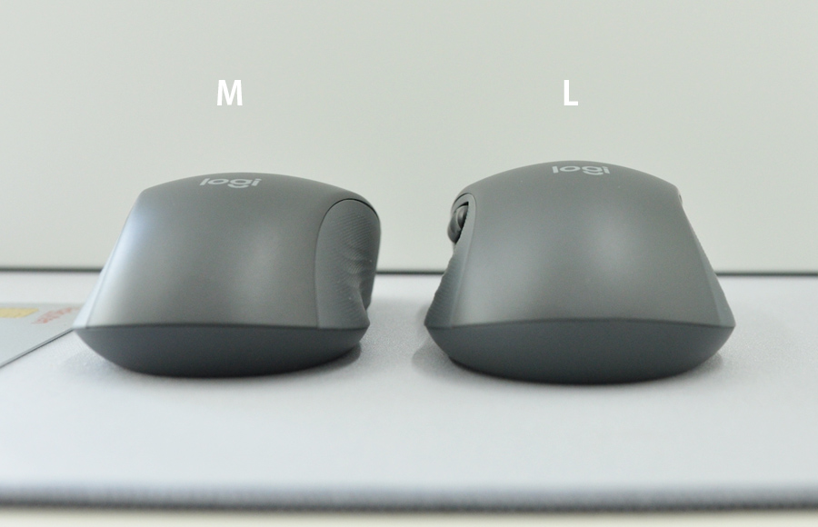 ロジクールマウスSignatureM650をレビューサイズ比較2